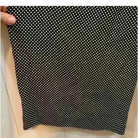 Maeve by Anthropologie Black White Polka Dot Plus Pockets Wide Leg Pants 0 - Picture 9 of 13